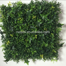 2016 new plastic grass mat artificial ivy leaf vertical green wall